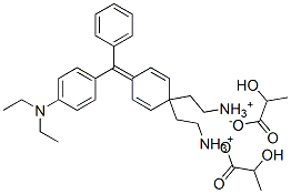 [4-[4-(diethylamino)benzhydrylidene]cyclohexa-2,5-dien-1-ylidene]diethylammonium lactate Struktur