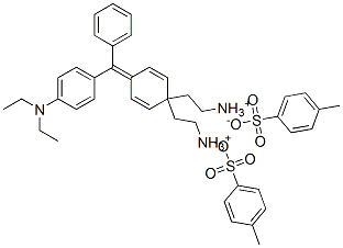 [4-[4-(diethylamino)benzhydrylidene]cyclohexa-2,5-dien-1-ylidene]diethylammonium toluene-p-sulphonate Struktur