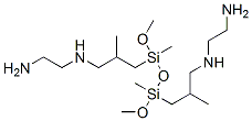 N,N''-[(1,3-dimethoxy-1,3-dimethyldisiloxane-1,3-diyl)bis(2-methylpropane-3,1-diyl)]bis(ethylenediamine) Struktur