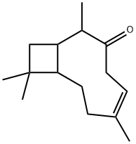 2,6,10,10-tetramethylbicyclo[7.2.0]undec-5-en-3-one Struktur