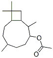 2,6,10,10-tetramethylbicyclo[7.2.0]undec-3-yl acetate Struktur