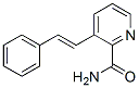 (E)-3-(2-phenylvinyl)pyridine-2-carboxamide Struktur