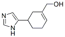 1-Cyclohexene-1-methanol,  5-(1H-imidazol-5-yl)- Struktur