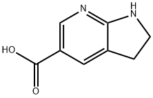 2,3-DIHYDRO-1H-PYRROLO[2,3-B]PYRIDINE-5-CARBOXYLIC ACID Struktur