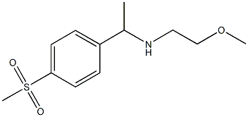 N-(2-METHOXYETHYL)-N-{1-[4-(METHYLSULFONYL)PHENYL]ETHYL}AMINE
 Struktur