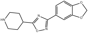 4-[3-(1,3-BENZODIOXOL-5-YL)-1,2,4-OXADIAZOL-5-YL]PIPERIDINE
 Struktur