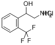 2-AMINO-1-(2-TRIFLUOROMETHYL-PHENYL)-ETHANOL HCL Struktur