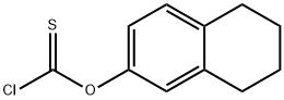 o-5,6,7,8-Tetrahydro-2-naphtylthiochloroformate Struktur