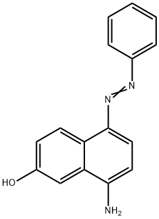 8-amino-5-(phenylazo)-2-naphthol Struktur