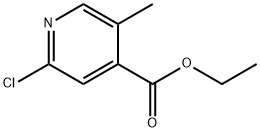 2-Chloro-5-methylpyridine-4-carboxylic acid ethyl ester Struktur