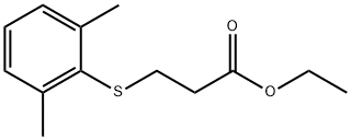 Propanoic acid, 3-[(2,6-dimethylphenyl)thio]-, ethyl ester Struktur