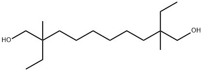 1,10-Decanediol, 2,9-diethyl-2,9-dimethyl- Struktur