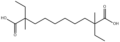 2,9-Diethyl-2,9-dimethyldecanedioic acid Struktur