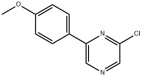 2-CHLORO-6-(4-METHOXY-PHENYL)-PYRAZINE Struktur