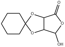 dihydro-6'-hydroxyspiro[cyclohexane-1,2'-furo[3,4-d][1,3]dioxol]-4'(3'aH)-one Struktur