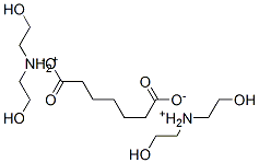 bis[bis(2-hydroxyethyl)ammonium] heptanedioate Struktur