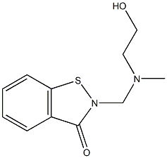 2-[[(2-hydroxyethyl)methylamino]methyl]-1,2-benzisothiazol-3(2H)-one  Struktur