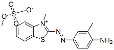 2-[(4-amino-m-tolyl)azo]-3-methylbenzothiazolium methyl sulphate Struktur