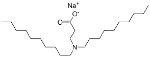 sodium N,N-didecyl-beta-alaninate Struktur