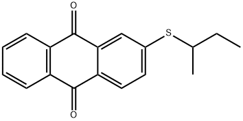 2-[(1-methylpropyl)thio]anthraquinone Struktur