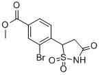 METHYL 3-BROMO-4-(1,1-DIOXIDO-3-OXOISOTHIAZOLIDIN-5-YL)BENZOATE Struktur