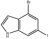 1H-Indole, 4-broMo-6-iodo- Struktur