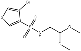 4-BROMO-THIOPHENE-3-SULFONIC ACID (2,2-DIMETHOXY-ETHYL)-AMIDE Struktur