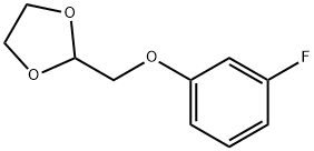 2-(3-FLUORO-PHENOXYMETHYL)-[1,3]DIOXOLANE Struktur