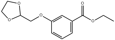 ETHYL-3-([1,3]DIOXOLAN-2-YLMETHOXY)-BENZOATE Struktur