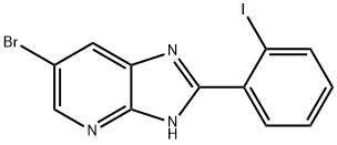 6-BROMO-2-(2-IODO-PHENYL)-3H-IMIDAZO[4,5-B]PYRIDINE Struktur