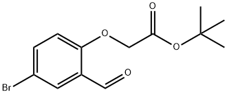 (4-BROMO-2-FORMYL-PHENOXY)-ACETIC ACID TERT-BUTYL ESTER Struktur