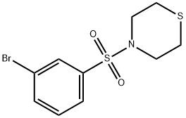 4-(3-BROMO-BENZENESULFONYL)-THIOMORPHOLINE Struktur