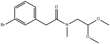 2-(3-BROMO-PHENYL)-N-(2,2-DIMETHOXY-ETHYL)-N-METHYL-ACETAMIDE Struktur