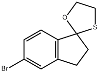 5-BROMO-SPIRO[INDAN-2,2'-(1,3-OXATHIOLANE)] Struktur