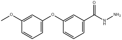 1-(3-METHOXYPHENOXY)BENZENE-3-CARBOHYDRAZIDE Struktur