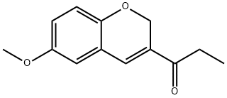 1-(6-METHOXY-2H-CHROMEN-3-YL)-PROPAN-1-ONE Struktur