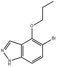 1H-Indazole, 5-broMo-4-propoxy- Struktur