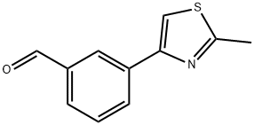 3-(2-METHYL-THIAZOL-4-YL)-BENZALDEHYDE Struktur