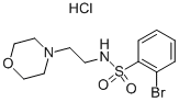 2-BROMO-N-(2-MORPHOLIN-4-YL-ETHYL)-BENZENESULFONAMIDE HYDROCHLORIDE Struktur