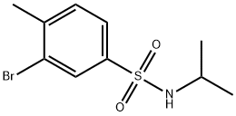 N-ISOPROPYL 3-BROMO-4-METHYLBENZENESULFONAMIDE Struktur