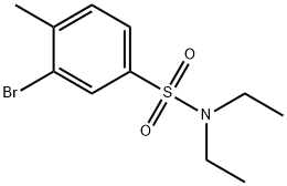 N,N-DIETHYL 3-BROMO-4-METHYLBENZENESULFONAMIDE Struktur