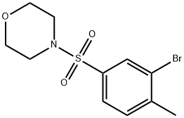 1-(3-BROMO-4-METHYLPHENYLSULFONYL)MORPHOLINE Struktur