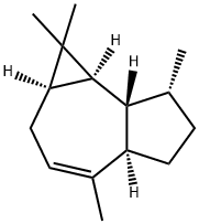 (1aalpha,4aalpha,7alpha,7abeta,7balpha)-(-)-1a,2,4a,5,6,7,7a,7b-octahydro-1,1,4,7-tetramethyl-1H-cycloprop[e]azulene Struktur