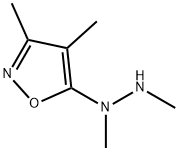 Isoxazole, 5-(1,2-dimethylhydrazino)-3,4-dimethyl- (9CI) Struktur