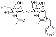 Benzyl 2-(AcetylaMino)-3-O-[2-(acetylaMino)-2-deoxy-β-D-glucopyranosyl]-2-deoxy-α-D-galactopyranoside Struktur