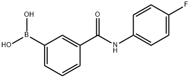 3-(4-FLUOROPHENYL)AMINOCARBONYLPHENYLBORONIC ACID Struktur