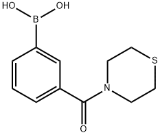 3-(THIOMORPHOLIN-4-YLCARBONYL)BENZENEBORONIC ACID Struktur