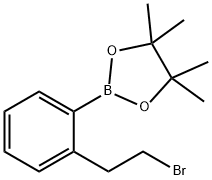 2-(2-BROMOETHYL)BENZENEBORONIC ACID, PINACOL ESTER Struktur