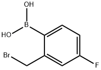 (2-BROMOMETHYL-4-FLUOROBENZENE)BORONIC ACID Struktur