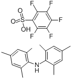 dimesitylammonium pentafluorobenzenesulfonate Struktur